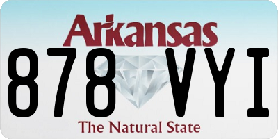 AR license plate 878VYI