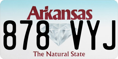 AR license plate 878VYJ