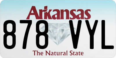 AR license plate 878VYL