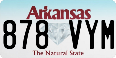 AR license plate 878VYM