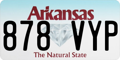 AR license plate 878VYP