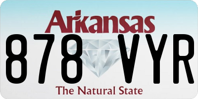 AR license plate 878VYR