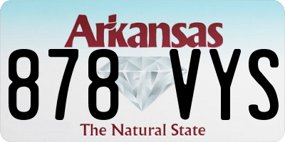 AR license plate 878VYS