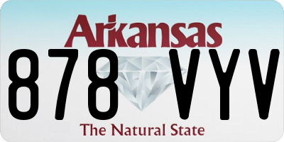 AR license plate 878VYV