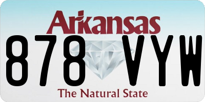 AR license plate 878VYW