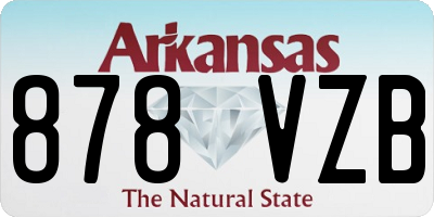 AR license plate 878VZB