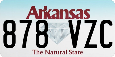 AR license plate 878VZC
