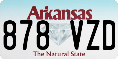 AR license plate 878VZD