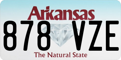 AR license plate 878VZE