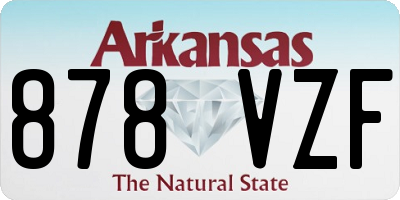AR license plate 878VZF
