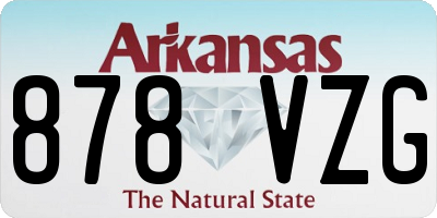 AR license plate 878VZG