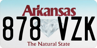 AR license plate 878VZK