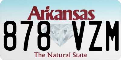AR license plate 878VZM