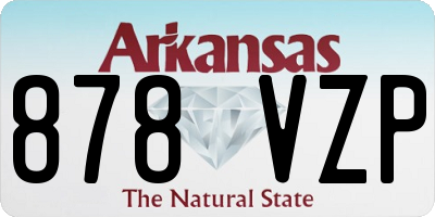 AR license plate 878VZP
