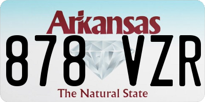 AR license plate 878VZR