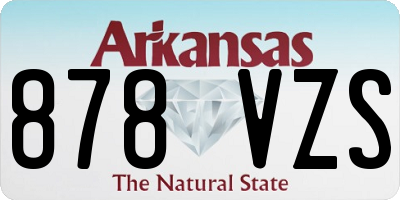 AR license plate 878VZS