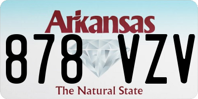 AR license plate 878VZV