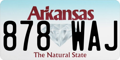 AR license plate 878WAJ