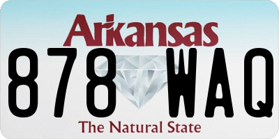 AR license plate 878WAQ