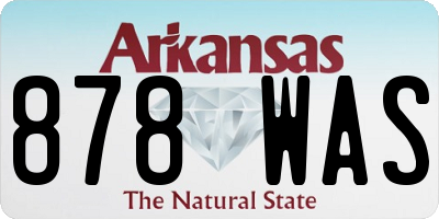 AR license plate 878WAS