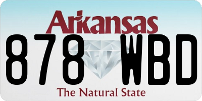 AR license plate 878WBD