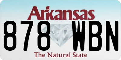 AR license plate 878WBN