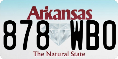 AR license plate 878WBO