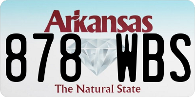 AR license plate 878WBS