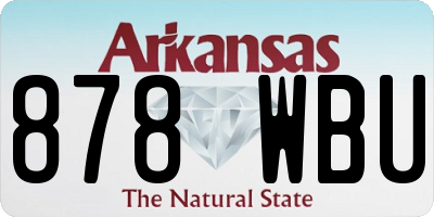 AR license plate 878WBU
