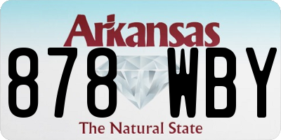 AR license plate 878WBY
