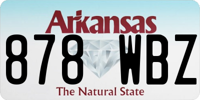 AR license plate 878WBZ