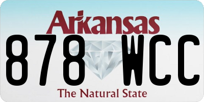 AR license plate 878WCC