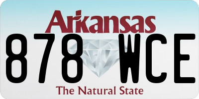 AR license plate 878WCE