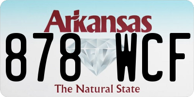 AR license plate 878WCF