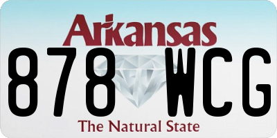 AR license plate 878WCG