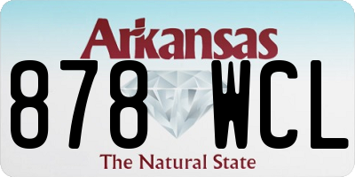 AR license plate 878WCL