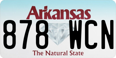 AR license plate 878WCN