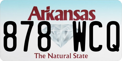 AR license plate 878WCQ