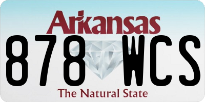 AR license plate 878WCS