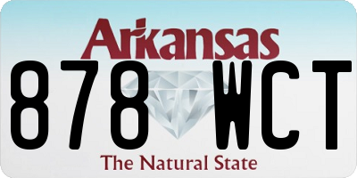 AR license plate 878WCT