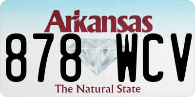 AR license plate 878WCV