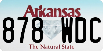 AR license plate 878WDC