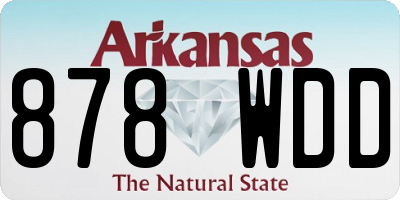 AR license plate 878WDD