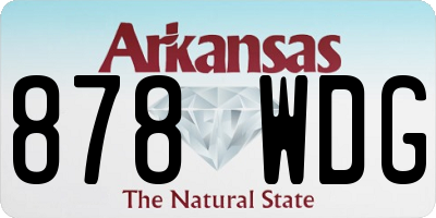 AR license plate 878WDG