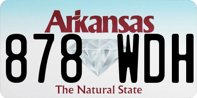 AR license plate 878WDH