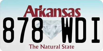 AR license plate 878WDI