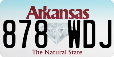 AR license plate 878WDJ