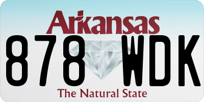 AR license plate 878WDK
