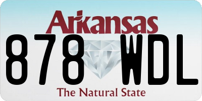 AR license plate 878WDL