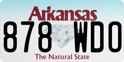 AR license plate 878WDO